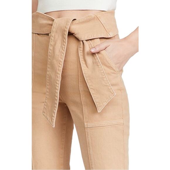 JONATHAN SIMKHAI Henley Tie Waist Pants tan - Picture 4 of 15